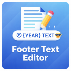 Footer Text Editor
